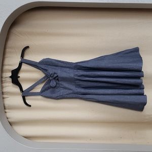 Trashy Diva Chambray Hottie Mini Dress w/ Hole